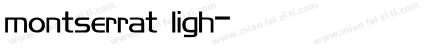 montserrat ligh字体转换